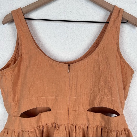 Eve Gravel Astrae Mini Cutout Dress Peach Blossom Tan XL - Picture 7 of 12